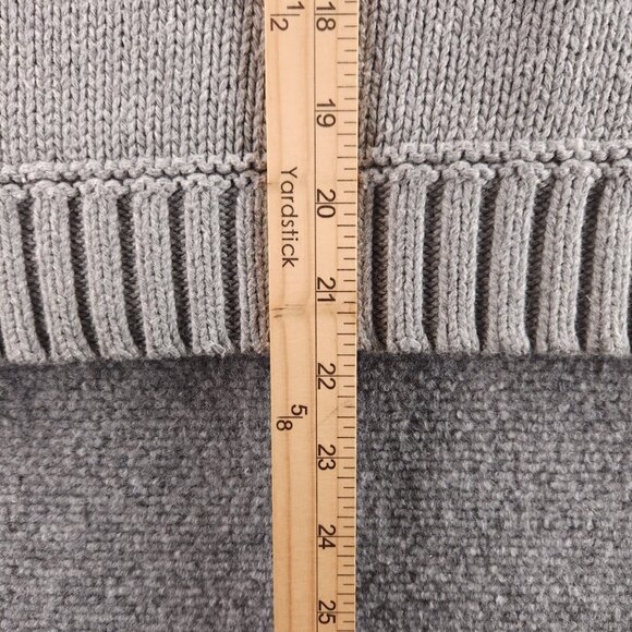 Ralph Lauren Flag Sweater USA Women Medium Gray Cotton Pullover Knit Graphic - Picture 7 of 12